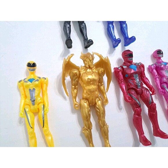 Lot 6 SCG Bandai Power Rangers 5” Tall Mighty Morphin Movie Target Figures - Picture 2 of 6